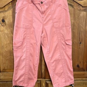 Style & Co. Salmon color Size 14 Cargo Capri
